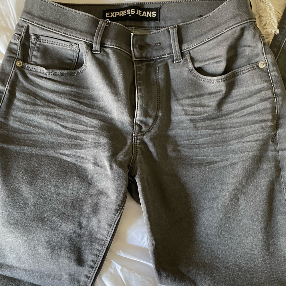 Express leggings. Feel like stretchy jeans. Super comfortable but too small 4 me